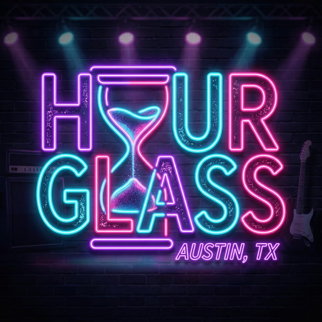 Hourglass neon mark